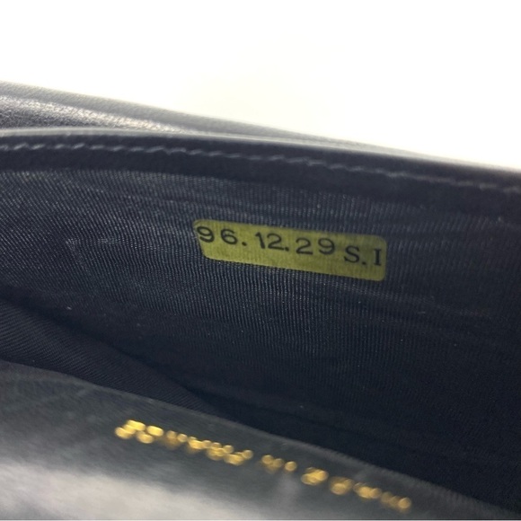 Vintage Chanel Black Lambskin CC Long Wallet – 90s, Authentic, Made In France - Picture 7 of 9